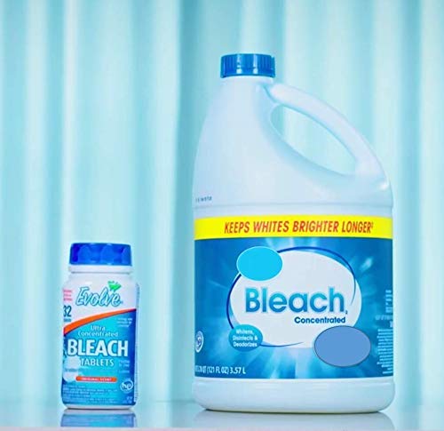 Evolve Concentrated Bleach Tablets, 1-32ct (Fresh Lemon Scent) - NewNest Australia