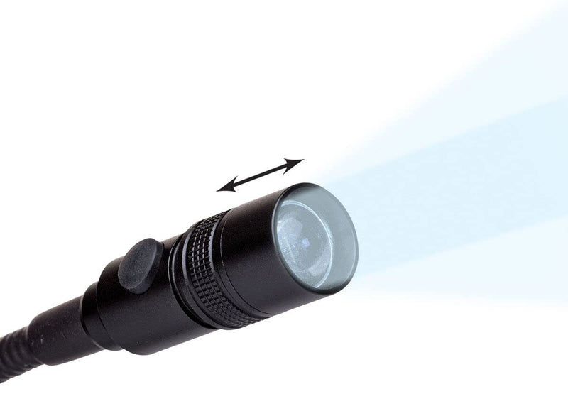 NextLED Cree LED Work Light with Flexible 20-Inch Gooseneck and Magnetic Base, 200 Lumen, Zoomable Lens, IP54 Rating Water Proof. for Work Bench, Auto Repairing, Grill Light, Inspection - NewNest Australia