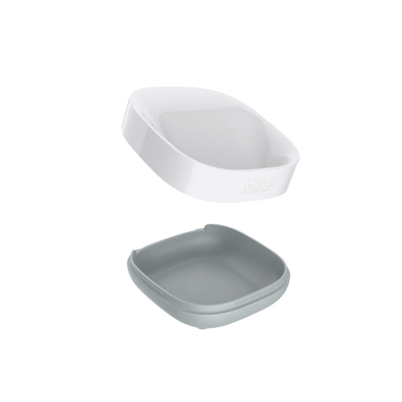 Joseph Joseph 70511 Slim Compact Soap Dish with Drain, Gray, 7.1 x 3.6 x 8.4 cm - NewNest Australia