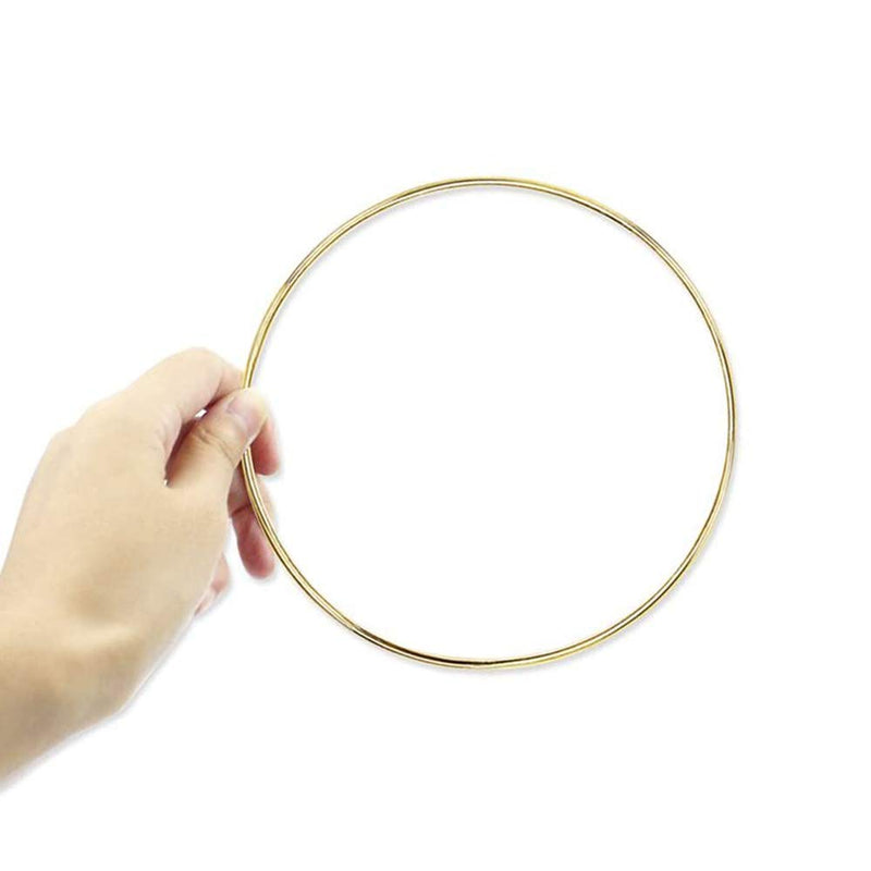 Coceca 10pcs 6 Inch Gold Dream Catcher Metal Rings, Metal Hoops for Dream Catcher and Crafts - NewNest Australia