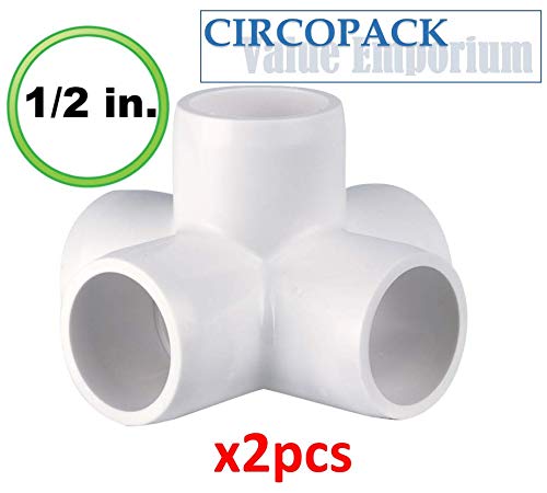 CIRCOPACK ½" 5 way PVC Fittings Furniture Grade (2 pieces) - NewNest Australia