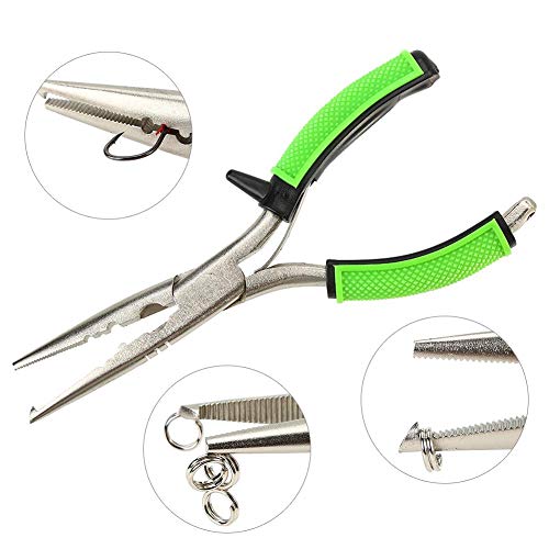 Dilwe Fishing Plier, 1PC Rubber Handle Fishing Gripper Hook Remover Line Cutter Fishing Accessory - NewNest Australia