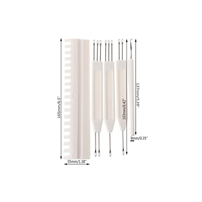 Mollytek Knitting Machine Transfer Tools for 5.6G 4.5mm 1X2/1X3/2X3 Knitting Machine Transfer Comb Needle Pusher Latch Tool for Brother/Singer/Silver Knitting Machine Accessories (A-5 PCS) A - NewNest Australia