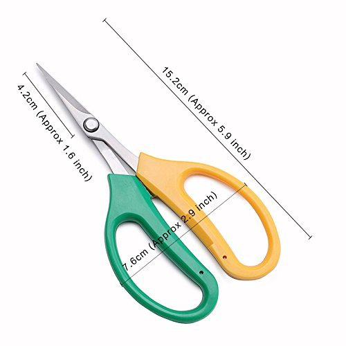 HONBAY Sturdy Trimming Scissors for Garden,Fruits and Grapes with Soft Grips and Bent Up Blade - NewNest Australia