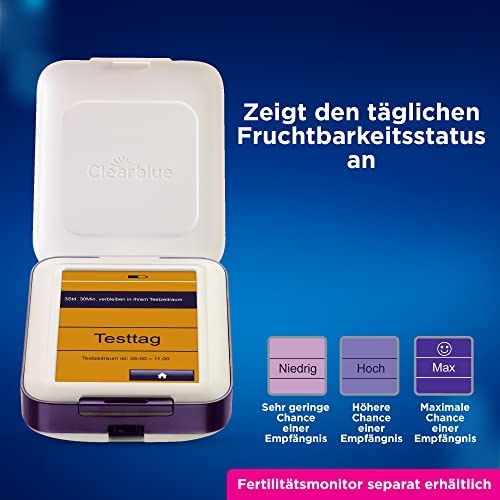 Clearblue Kinderwunsch Fertility Monitor / Cycle Computer Refill Pack, 33 Tests (30 X Ovulation Test/Fertility Test For Women To Determine Ovulation & 3 X Pregnancy Test) - NewNest Australia