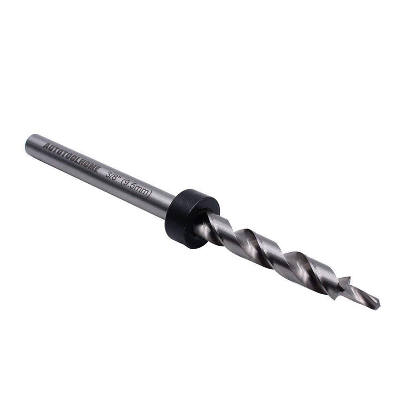 AUTOTOOLHOME 3/8" Replacement Twist Step Drill Bit with Depth Stop Collar 6.5“ Length for Manual Pocket Hole Jig Master System - NewNest Australia