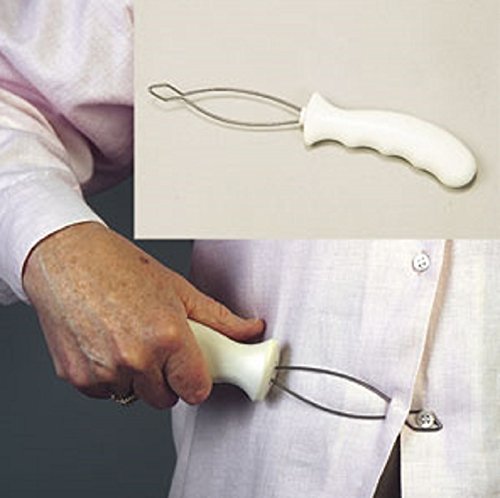 Homecraft Kings Button Hook, Easy to Use Dressing Aid, Fasten Buttons Independently, Comfortable Contoured Handle, Arthritis, Painful Grip, Weak Grasp, One Handed, (Eligible for VAT Relief in the UK) - NewNest Australia
