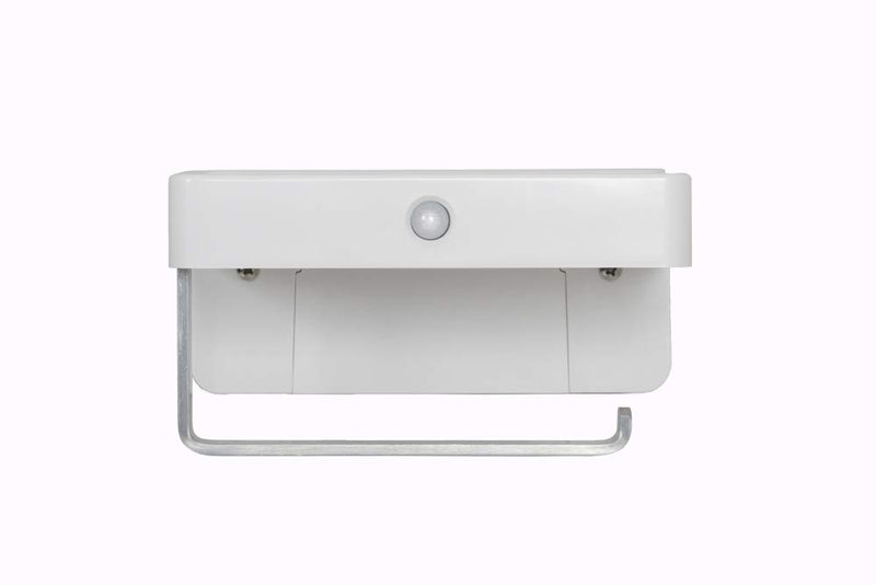 Italia LE5001 LED Toilet Motion Activated Light and Shelf Paper Holder Nightlight, White - NewNest Australia