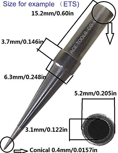 18 Pieces WELLER Replacement Soldering Tips ETM ETL ETK ETO ETS ETH ETT ETX ETR ETKN ETA ETB ETC ETD ETAA ETBB ETCC ETDD Use for WES51 WESD51 PES51 PES50,LR21 Solder Iron Tip (Brand'ACE') - NewNest Australia