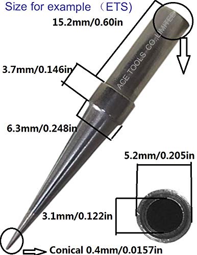 10 PCS Weller ET Replacement Soldering Tips for WE1010 / WE1010NA WES51/50 WESD51 PES51 / 50 LR21 Solder Iron Tip, ETS/L/KN/T/X/R/A/B/C/D (Brand"ACE") - NewNest Australia