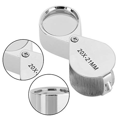 Portable Magnifying Glass, 20X/30X Magnification for Jewelry 20X/30X Portable Magnifying Glass Jewelry Check Reading Magnifying Glass Folding Bag 02 - NewNest Australia