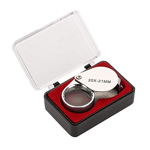 Portable Magnifying Glass, 20X/30X Magnification for Jewelry 20X/30X Portable Magnifying Glass Jewelry Check Reading Magnifying Glass Folding Bag 02 - NewNest Australia