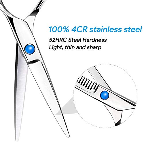 Suoxu Hair Cutting Scissors Sx-013 Stainless Steel Professional Hairdressing Scissors 11 Piece Hair Scissors Set Hairdressing Scissors For Women And Men Professional Hair - NewNest Australia