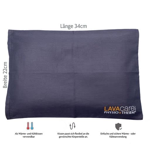 Physiotherm® LAVAcare classic heat cushion • Lava cushion with lava sand for relaxation • Suitable as a heating and cooling cushion • Warm up in the microwave or oven • Cover made of 100% cotton classic - NewNest Australia