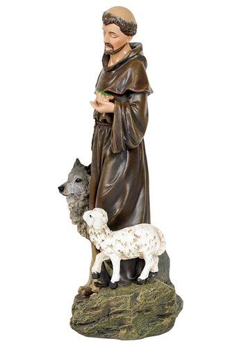 NewNest Australia - Renaissance Collection Joseph's Studio by Roman Exclusive Saint Francis with Animals Figurine, 9.75-Inch 