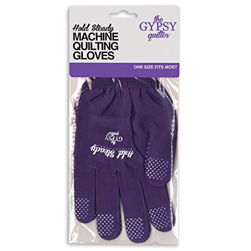 Gypsy Quilter Hold Steady Machine Gloves One Size Notions, Purple - NewNest Australia