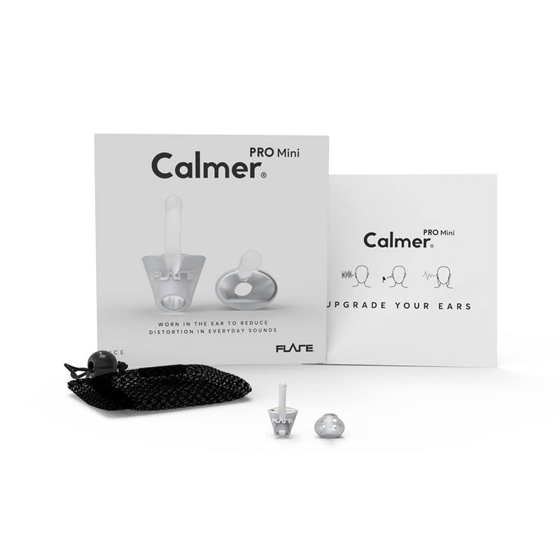 Flare Calmer Pro Mini - Small Ear Plugs Alternative - Reduce Annoying Noise Without Blocking Sound - Premium Version - Soft Reusable Silicone With Aluminum Core - Ice - NewNest Australia