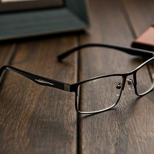 EgBert Fashion Black Nearsighted Glasses Metal Full Frame Myopia Glasses - -3.5 - NewNest Australia