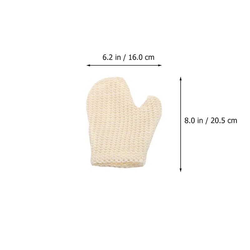 Beavorty Pack of 2 Sisal Bath Gloves Bath Gloves Bath Scrubber for Body Spa Towels Exfoliating Gloves for Body Exfoliating Massage Gloves Body Wash Glove - NewNest Australia