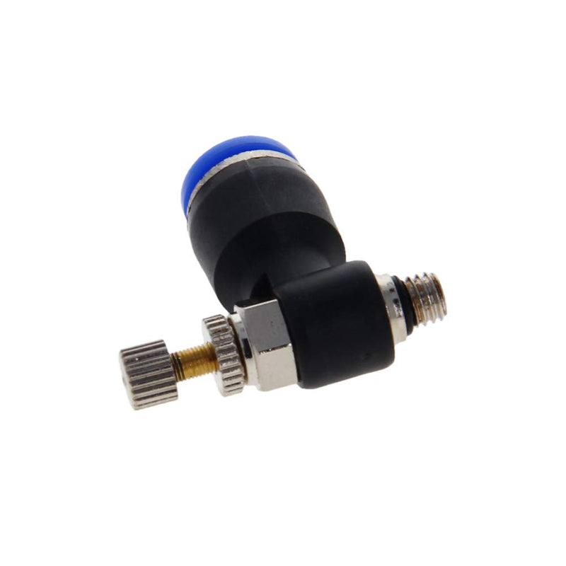 Othmro Air Pneumatic 5mm Male Thread to 6mm Push in Connect Tube Fitting Coupler Speed Controller Valve 1PCS 1PCS 6mm 5mm - NewNest Australia