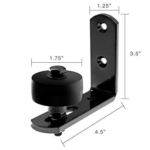Hearth Creek Barn Door Floor Guide Stay Roller - Black Wall Mount for Sliding Door by Hearth Creek - NewNest Australia