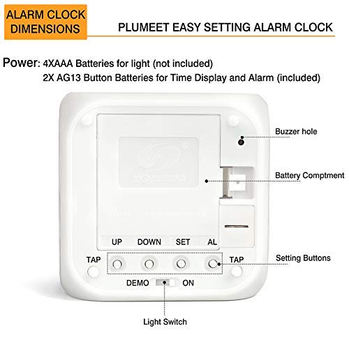 NewNest Australia - AnkasAsasd Basketball Alarm Clock for Kids, LED Digital Bedroom Alarm Clock Easy Setting Cube Wake Up Clocks Soft Nightlight Large Display Ascending Sound One Size 