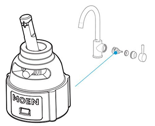 Moen MO1255 1255 Cartridge, Pack of 1, Unfinished - NewNest Australia