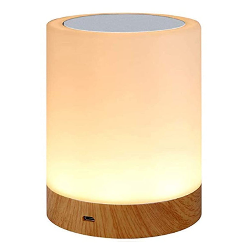 ROYFACC Night Light Touch Sensor Lamp Bedside Table Lamp for Kids Bedroom Rechargeable Dimmable Warm White Light + RGB Color Changing - NewNest Australia