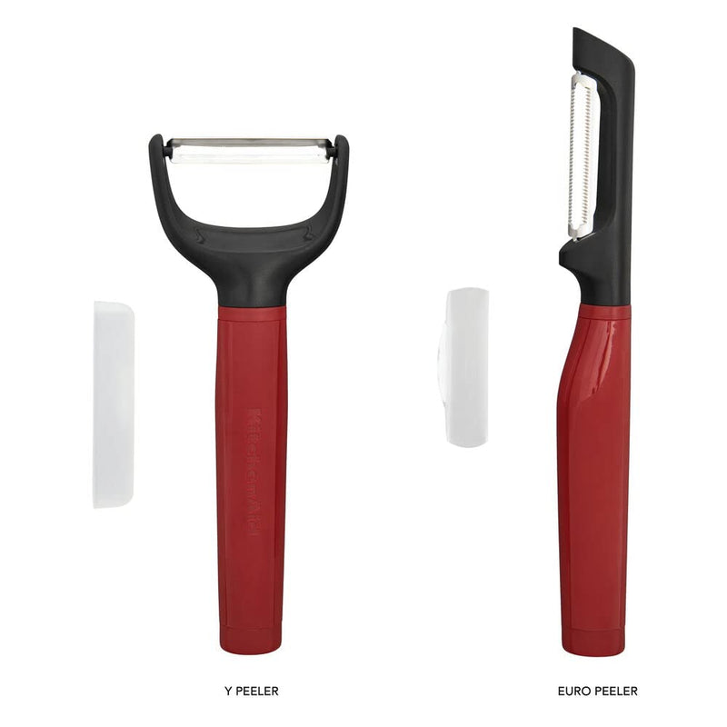 KitchenAid Universal Y and Euro Peeler Set, 2 Piece, Empire Red - NewNest Australia