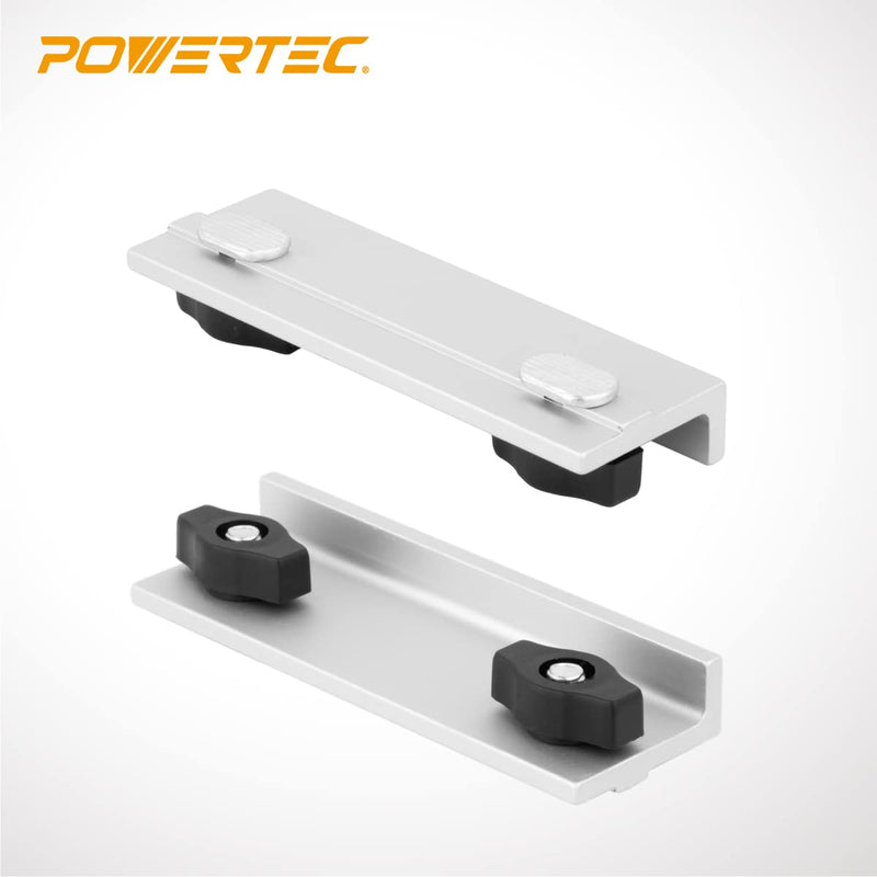 POWERTEC 71696 Universal Long Stop Kit for T-Track System with Wing Knobs, 2PK - NewNest Australia