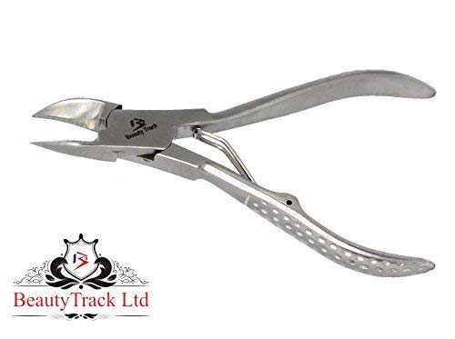 BeautyTrack Thick Toe Nail Cutter 4.5"(11 Cm) Clippers Pedicure Chiropody Podiatry For Thick Nails Solid Stainless Steel Quality Instruments - NewNest Australia