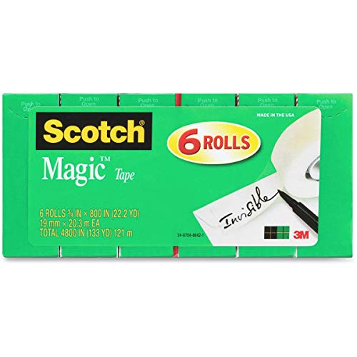 Scotch® Magic™ 810 Tape, 3/4" x 800", Pack of 6 Rolls - NewNest Australia