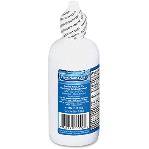 PhysiciansCare by First Aid Only 7-006 Eye Wash Solution, 4 oz Bottle - NewNest Australia