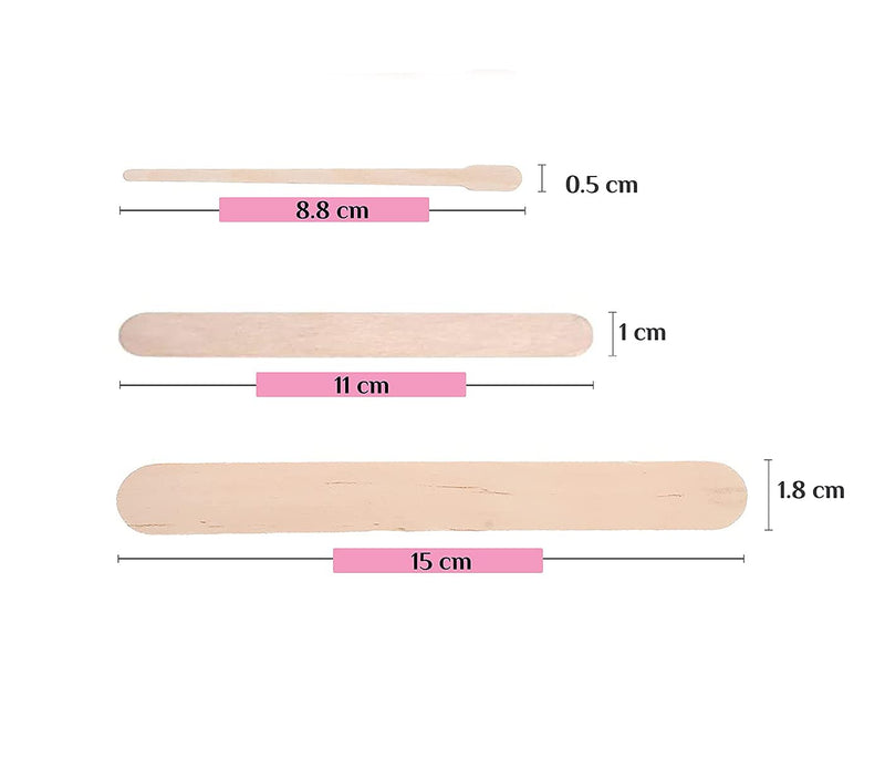 150 Wooden Spatulas Waxing, Small Wax Spatula Wood Wax Sticks Eyebrow Waxing Applicators Wooden Craft Sticks Face Body Hair Removal Sticks, Hair Removal Wooden Sticks, Wooden Spatula Hair Removal - NewNest Australia
