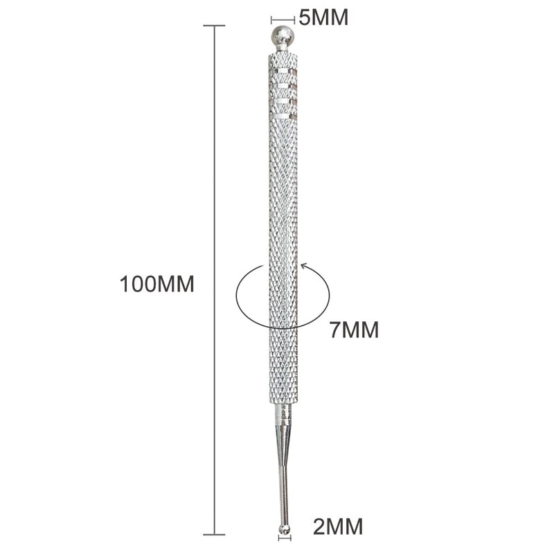 Acupressure Pen, Meridian Pen, Acupressure Rod, Acupressure Pen, Massage Pen, Acupuncture Sticks, Scar Care, Stainless Steel, Length 10 Cm, Ball Diameter 2/5 Mm - NewNest Australia