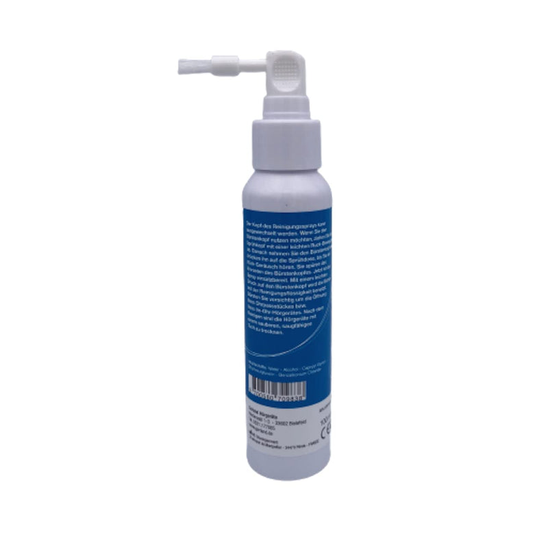 Gerland cleaning spray (100ml) | for hearing aids, earmolds & hearing protection | with brush and atomizer | practical large bottle | for gentle and thorough cleaning of your hearing aids 100 ml - NewNest Australia