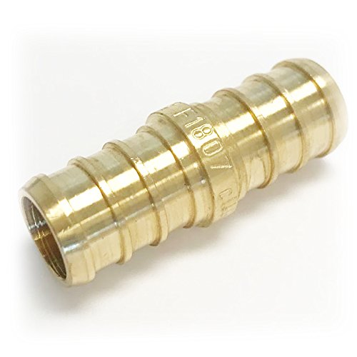 (Pack of 10) EFIELD PEX 1/2 INCH BRASS COUPLINGS CRIMP FITTINGS, NO LEAD-10 PIECES 1/2” - NewNest Australia
