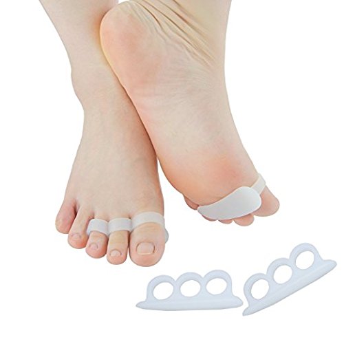 PEDIMEND Toe Separators for Hammer Toes - Gel Toe Straightener for Overlapping Toes - Ideal for Bent Toes/Crooked Toes/Curled Toes - for Men and Women - Foot Care (1PAIR - 2PCS) - NewNest Australia