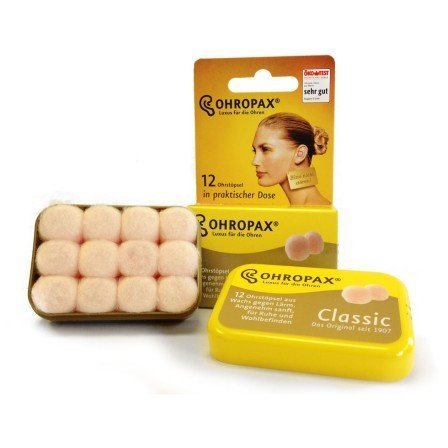 Ohropax Classic earplugs, 12 pieces (3 packs of 18 pairs) 12 pieces (pack of 3) - NewNest Australia