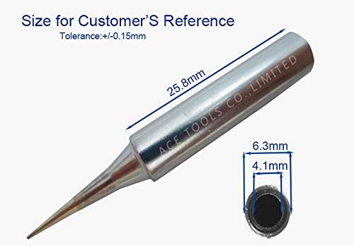 30 PCS Soldering Tips 900M for Hakko 936 937 888D 907 FX-600 Milwaukee M12SI-D Radio Shack 64-053 Yihua 936/936B x-tronics 3020/3020-XTS Baku 909 878AD zany 853d Atten Quick Aoyue Solder Iron Tip - NewNest Australia