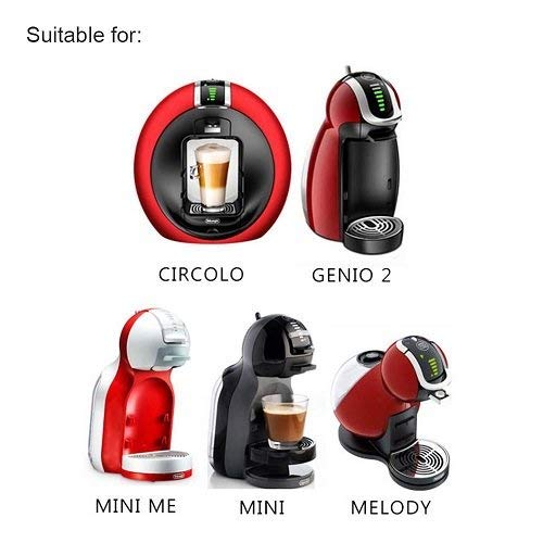 Lictin 3pcs Reusable Refillable Coffee Capsules with 1 Plastic Spoon and 1 Brush For Dolce Gusto - NewNest Australia