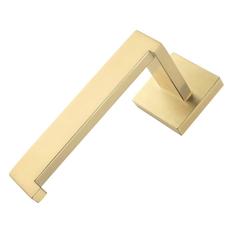 Toilet Paper Holder, Angle Simple SUS304 Stainless Steel Bathroom Tissue Holder, Open Arm Toilet Paper Roll Hanger Wall Mount, Brushed Gold - NewNest Australia