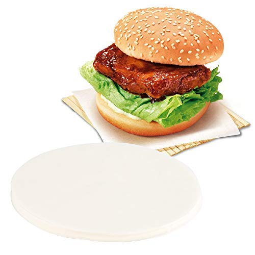 GWHOLE 500 Pack of Restaurant-Grade Non-Stick Hamburger Patty Paper Round Wax Paper, 4.5'' Dia - NewNest Australia
