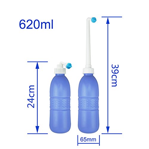 Portable Bidet Sprayer and Travel Bidet with Hand Held Bidet Bottle for Personal Cleansing Use Extended Nozzle - Personal Hygiene Care Toilet Bidet Shower/Bathroom Bidet Spray -21.8oz(620ml) 1pack 620ml Purple - NewNest Australia