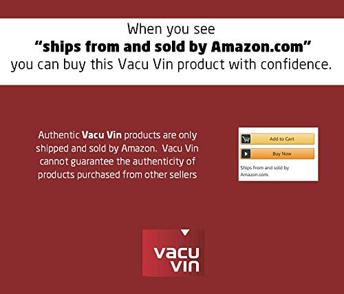 NewNest Australia - Vacu Vin Wine Saver Pump with 2 x Vacuum Bottle Stoppers - Black (Black with 2 wine stoppers) 