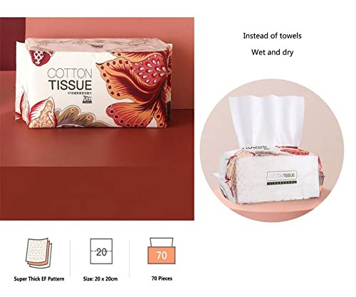 Ruihua 1 Pack 100% Soft Cotton Disposable Cleaning Face Towel,Facial Cleansing Cotton Non-woven Cotton Wet and Dry wash Towel,Multi-purpose Disposable Face Towel,Removing Makeup and Clean - NewNest Australia