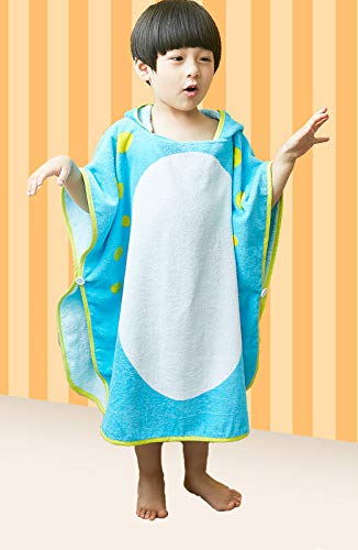 Maleroads Soft Cotton Baby Bath Towel Beach Towel Bathrobe for Kids 0-8 Years (Blue Elephant, 0-4Y) Blue Elephant - NewNest Australia
