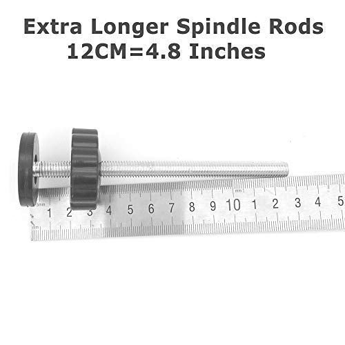 4 Pack 8MM Baby Gate Threaded Spindle Rod, Replacement Hardware Parts Kit for Pet & Dog Pressure Mounted Safety Gates - Extra Long Wall Mounting Accessories Screws Rods Adapter Bolts Black - NewNest Australia