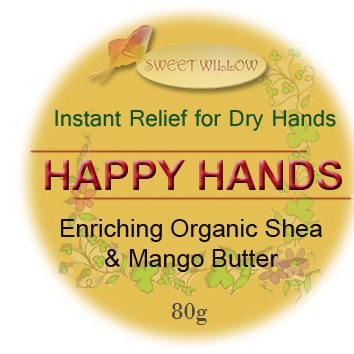 Sweet Willow®Happy Hands Organic Shea Butter Penetrating Dry Hand Therapy Protecting And Nourishing Dry Cracked Hands - NewNest Australia