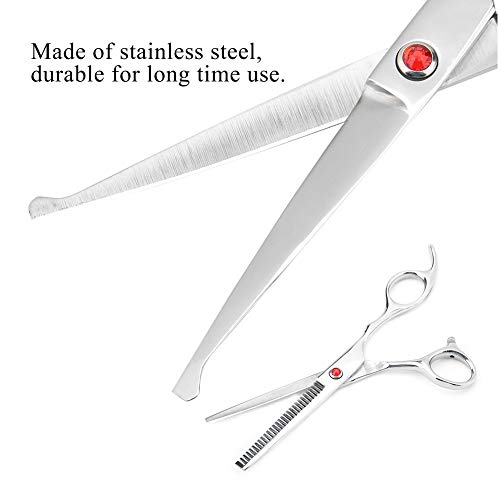 Professional Hair Cutting Thinning Scissors Set Round Head Scissors Baby Hairdressing Scissors Set for Baby Children (Red) Red - NewNest Australia